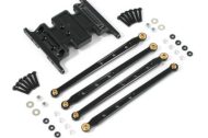 FASTRAX AXIAL SCX10 DINGO ALLOY SKID PLATE/LINKAGE KIT FTAX15